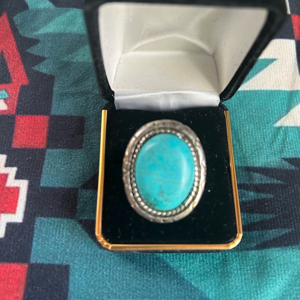 Turquoise costume ring!  Super pretty
